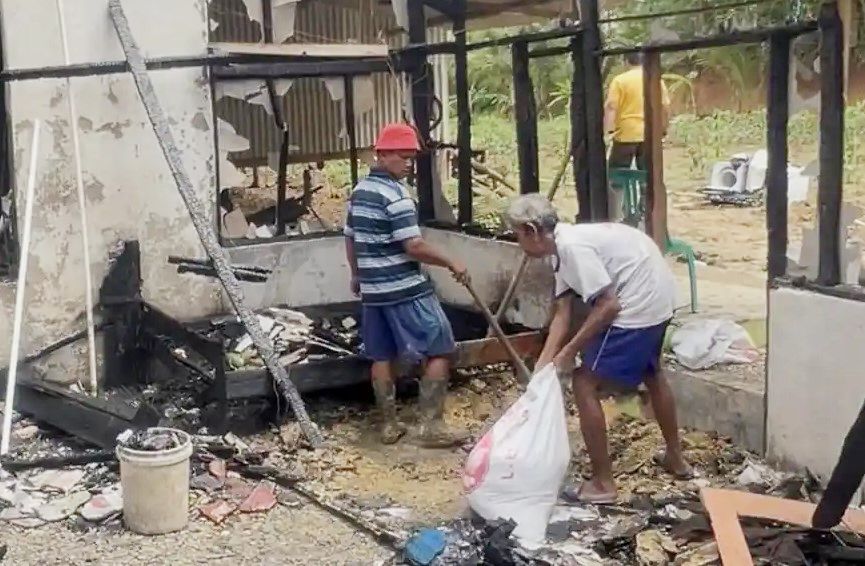 Kondisi rumah milik Mimin Minarsi (43), warga Kampung Cidokdok RT/RW 06/02, Desa Mekar Baru, Kecamatan Petir, Kabupaten Serang, usai mengalami kebakaran l Dok. Dwi MY-BNC