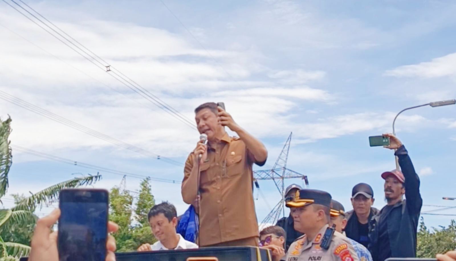 Sekda Banten Deden Apriandhi Hartawan saat berorasi l Dok. Dwi MY-BNC