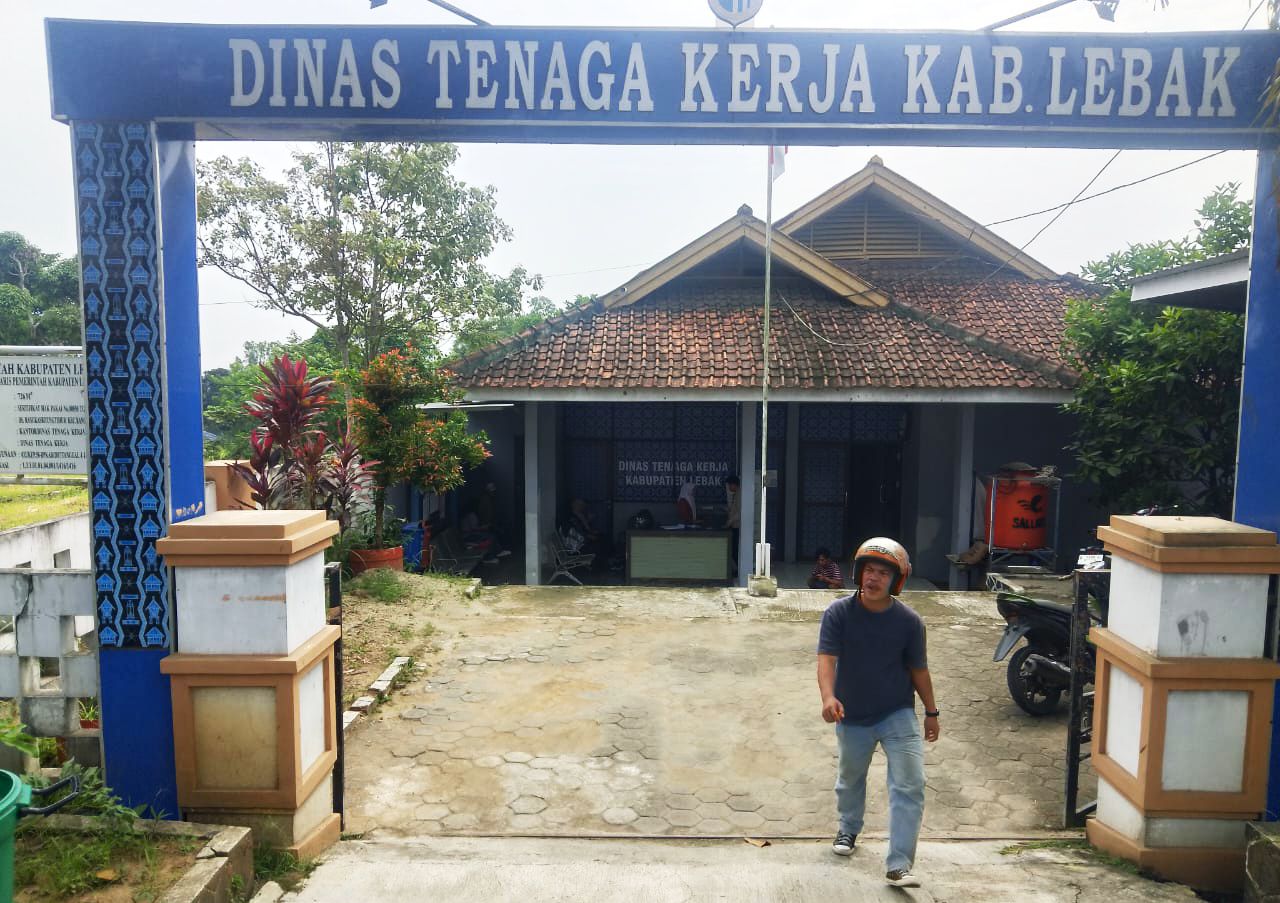 Kantor Disnaker kabupaten Lebak pada kamis, 11 Desember 2025 | Dok. Difeni - BNC