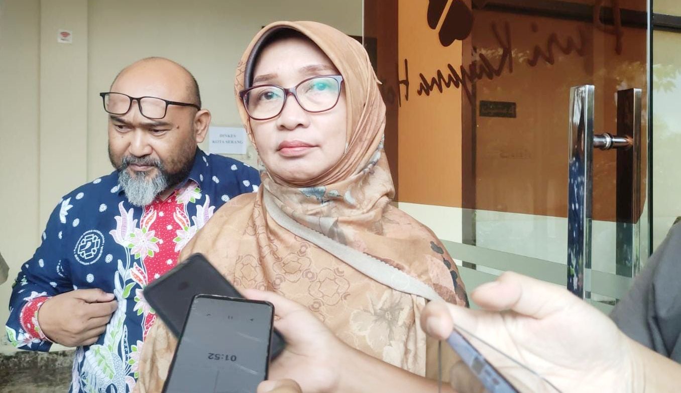 Sekretaris Dinas Kesehatan (Dinkes) Kota Serang, Teja Ratri, saat diwawancarai wartawan I Dok. Roy-BNC