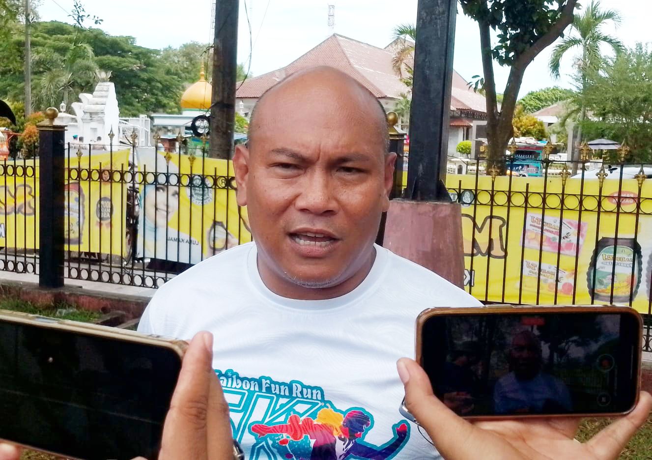 Kepala Disparpora Kota Serang, Zeka Bachdi, saat diwawancarai awak media I Dok. Roy -BNC