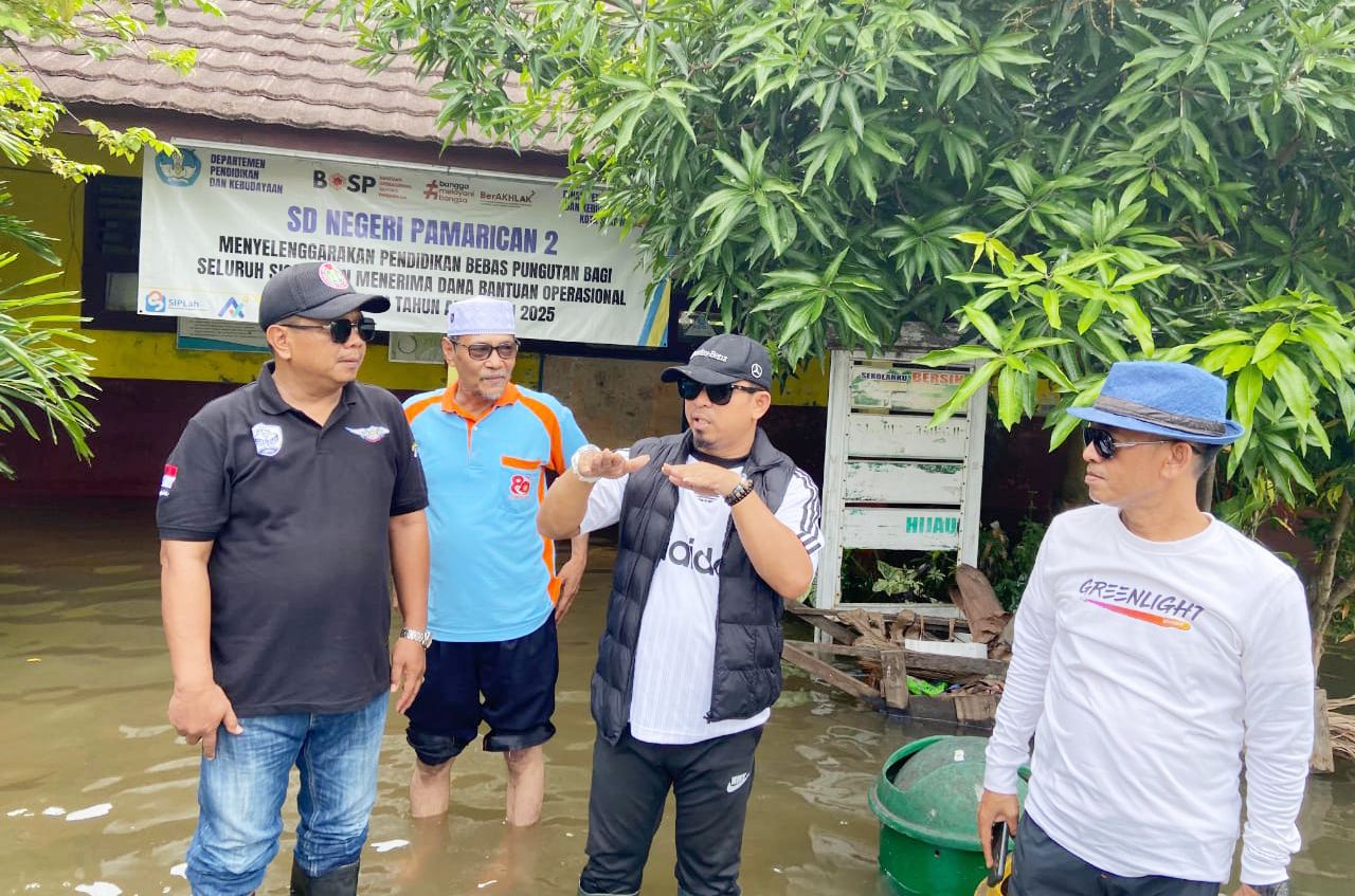 Kondisi SDN Pamarican 2, Kecamatan Kasemen, Kota Serang dilanda banjir beberapa waktu lalu I Dok. Roy-BNC