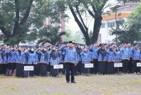 ASN di lingkungan Pemkot Serang saat mengikuti apel pagi I Dok. Istimewa