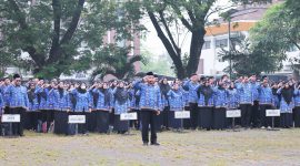 ASN di lingkungan Pemkot Serang saat mengikuti apel pagi I Dok. Istimewa