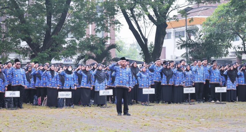 ASN di lingkungan Pemkot Serang saat mengikuti apel pagi I Dok. Istimewa