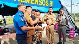 Kepala BPBD Kabupaten Serang Ajat Sudrajat bersama stakeholders saat diwawancarai wartawan l Dok. Dwi MY-BNC