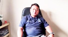 Kepala Dinas Pemberdayaan Perempuan, Perlindungan Anak, dan Pengendalian Penduduk Keluarga Berencana (DP2KBP3A) Pandeglang, Gimas Rahadian, saat ditemui di kantornya pada Selasa, 3 Februari 2026. | Dok. Difeni - BNC 
