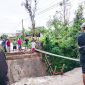 Warga Desa Sinar Jaya saat bergotong royong membangun jembatan sementara pada Rabu, 4 February 2026 pagi. | Dok. Difeni - BNC