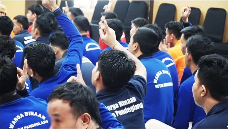 Para nara pidana saat berada di rumah tahanan negara kelas IIB Pandeglang. | Dok. Istimewa