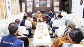 Wakil Walikota Serang, Nur Agis Aulia, saat menerima kunjungan dari LKP Kokusai Jinzay Support I Dok. Istimewa