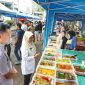 bupati Pandeglang, Dewi Setiani saat mengunjungi stand takjil bazar ramadan. | Dok. Difeni - BNC