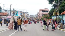 Suasana kawasan pedestarian Royal Baroe Kota Serang I Dok. Roy-BNC