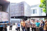 Peluncuran ekspor perdana produk bumbu masak khas Indonesia ke Arab Saudi di kawasan Taman Tekno Setu l Dok. Istimewa