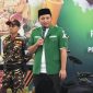 Ketua PW GP Ansor Banten, Tb. Adam Ma'rifat, saat sambutan peluncuran Posko Mudik Lebaran di Tangerang I Dok. Istimewa