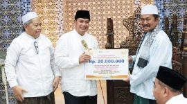 Bupati Tangerang Mochamad Maesyal Rasyid saat Pelaksanaan Tarling di Masjid Jami Al-Mubarok, Desa Kadu, Kecamatan Curug l Dok. Istimewa