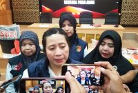 Kasubdit IV Renakta Ditreskrimum Polda Banten, AKBP Irene Missy, saat diwawancarai awak media usai konferensi pers di Aula Ditreskrimum Polda Banten I Dok. Roy-BNC