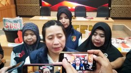 Kasubdit IV Renakta Ditreskrimum Polda Banten, AKBP Irene Missy, saat diwawancarai awak media usai konferensi pers di Aula Ditreskrimum Polda Banten I Dok. Roy-BNC