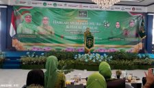 Ketua Umum Dewan Pembina PP Muslimat NU, Khofifah Indar Parawansa, saat sambutan dalam acara puncak Harlah ke-80 Muslimat NU di Ponpes Bai Mahdi Sholeh Ma'mun, Kabupaten Serang I Dok. Roy-BNC