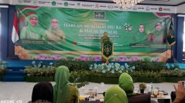 Ketua Umum Dewan Pembina PP Muslimat NU, Khofifah Indar Parawansa, saat sambutan dalam acara puncak Harlah ke-80 Muslimat NU di Ponpes Bai Mahdi Sholeh Ma'mun, Kabupaten Serang I Dok. Roy-BNC