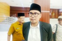 Wakil Walikota Tangsel Pilar Saga Ichsan saat diwawancarai di gedung DPRD Kota Tangsel l Dok. Dwi MY-BNC