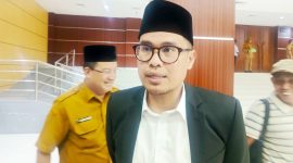 Wakil Walikota Tangsel Pilar Saga Ichsan saat diwawancarai di gedung DPRD Kota Tangsel l Dok. Dwi MY-BNC