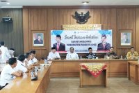 Fuhaira Amin saat sambutan pada acara Sertijab Sekwan di Ruang Bamus DPRD Pandeglang pada Rabu, 3 Juni 2026 | Dok. Red-BBC