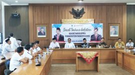 Fuhaira Amin saat sambutan pada acara Sertijab Sekwan di Ruang Bamus DPRD Pandeglang pada Rabu, 3 Juni 2026 | Dok. Red-BBC