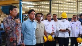 Kunjungan Wakil Presiden Gibran Rakabuming Raka ke PT. Terang Dunia Internusa Tbk (Pabrik UNITED E-Motor Plant 3) di Kecamatan Curug, Kabupaten Tangerang l Dok. Istimewa