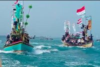 Perayaan HUT Ke-48: Ruwat Laut 2026 masyarakat pesisir Labuan hingga Carita di TPI Carita l Dok. Guntur-BBC
