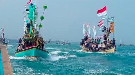Perayaan HUT Ke-48: Ruwat Laut 2026 masyarakat pesisir Labuan hingga Carita di TPI Carita l Dok. Guntur-BBC