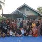 Mahasiswa Kelompok 10 KKM Tematik Reguler Untirta dan perwakilan Bank Sampah menggelar penyuluhan pengelolaan sampah berkelanjutan l Dok. Istimewa